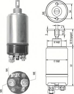 BOSCH 0331302060 Тягове реле, стартер