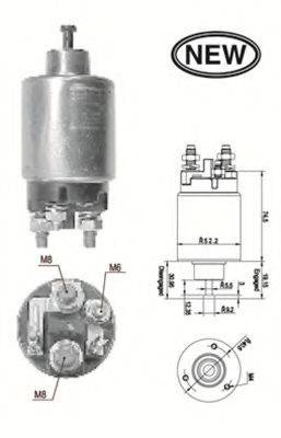 OPEL 93326115 Тягове реле, стартер