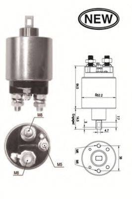 LUCAS ELECTRICAL 230690 Тягове реле, стартер
