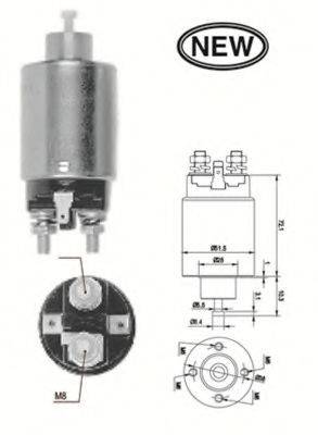MITSUBISHI SB644 Тягове реле, стартер
